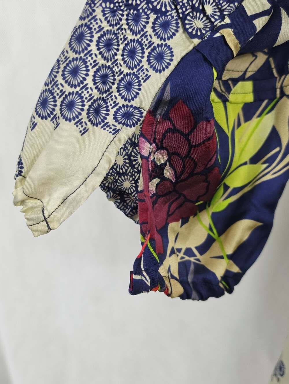 Johnny Was Silk Patchwork Boho Tunic Dress - Picture 6 of 6